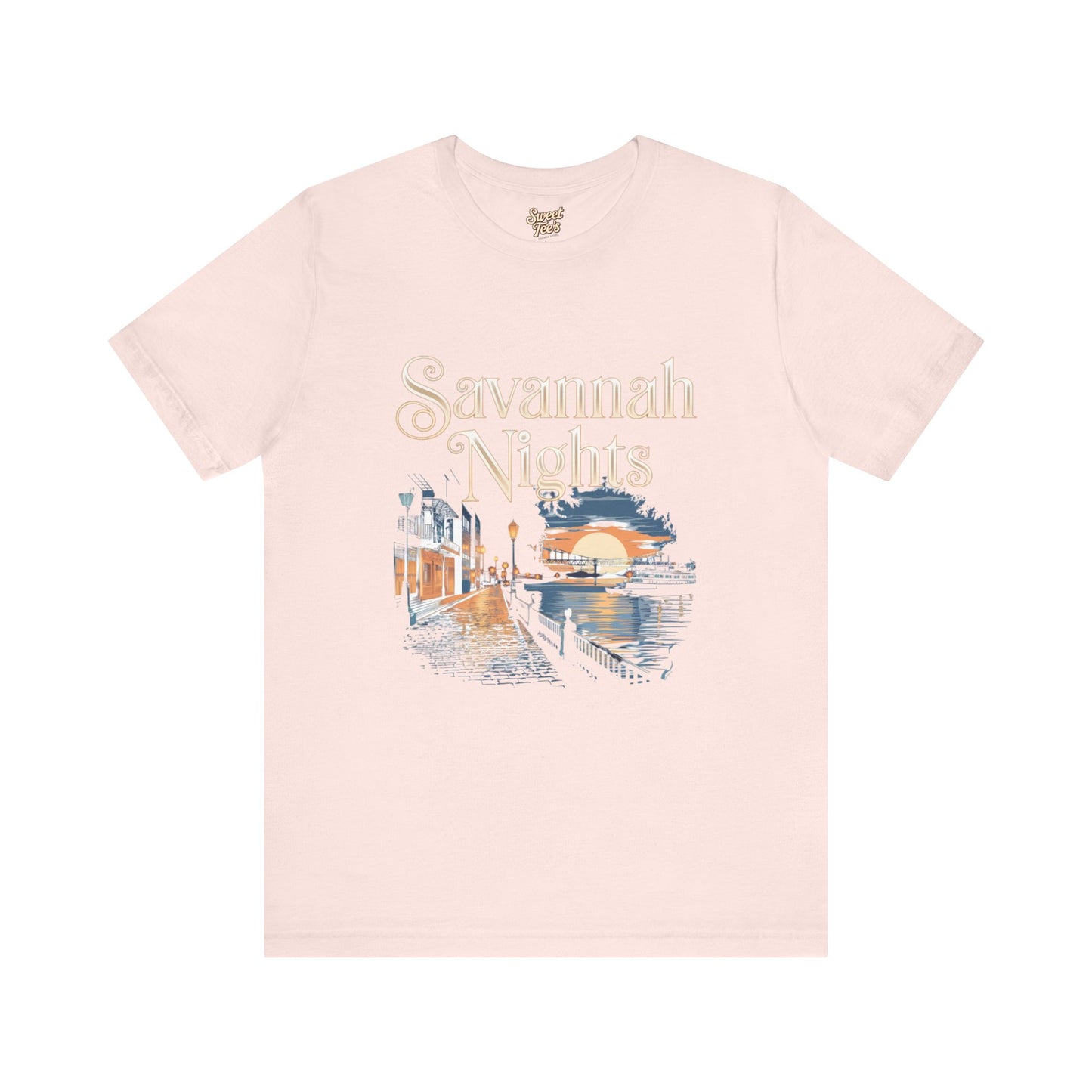 Savannah Nights Unisex Jersey Tee - Relaxed Fit, Summer Vibe Graphic T-Shirt