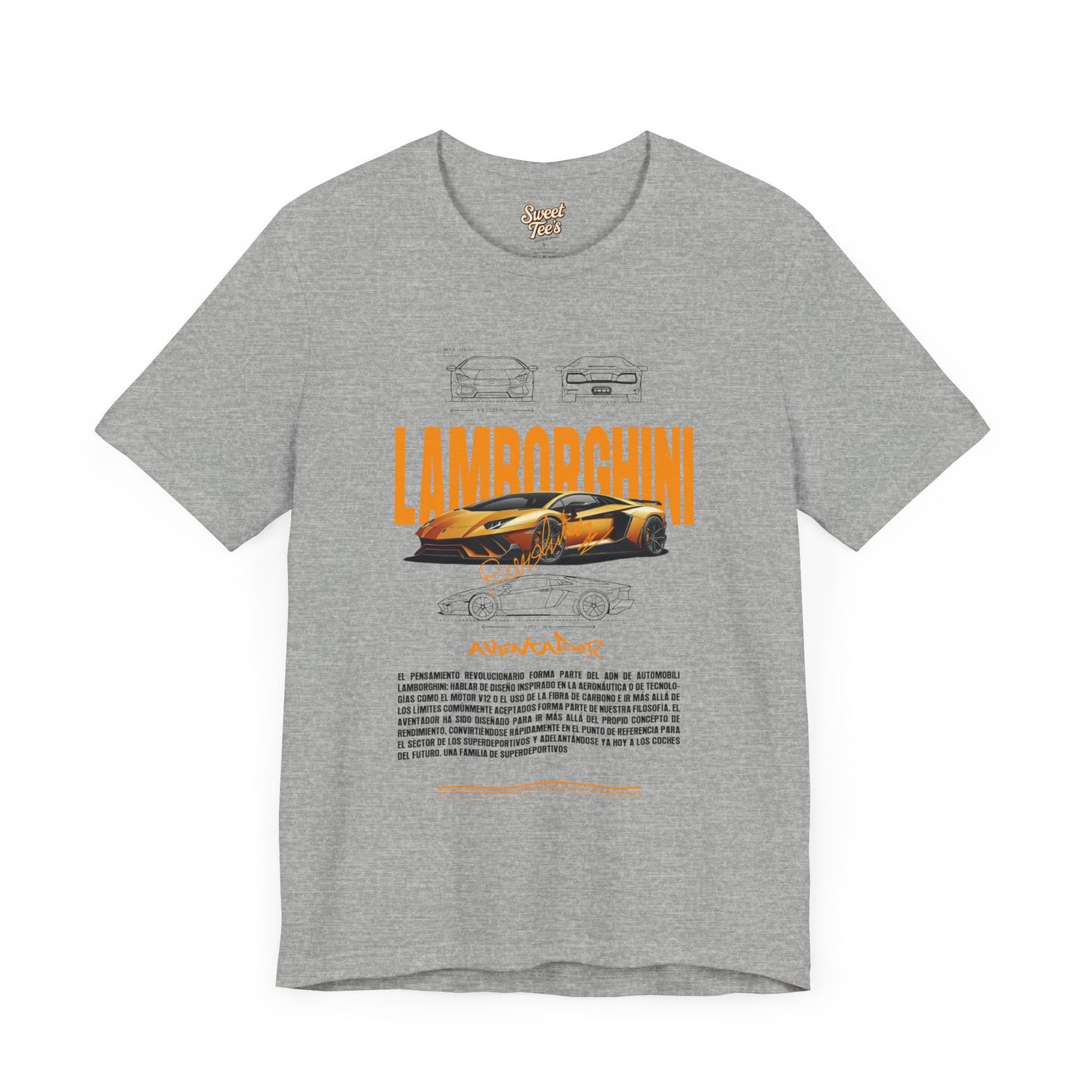 Lamborghini Unisex Jersey Short Sleeve Tee - Automotive Enthusiast Shirt