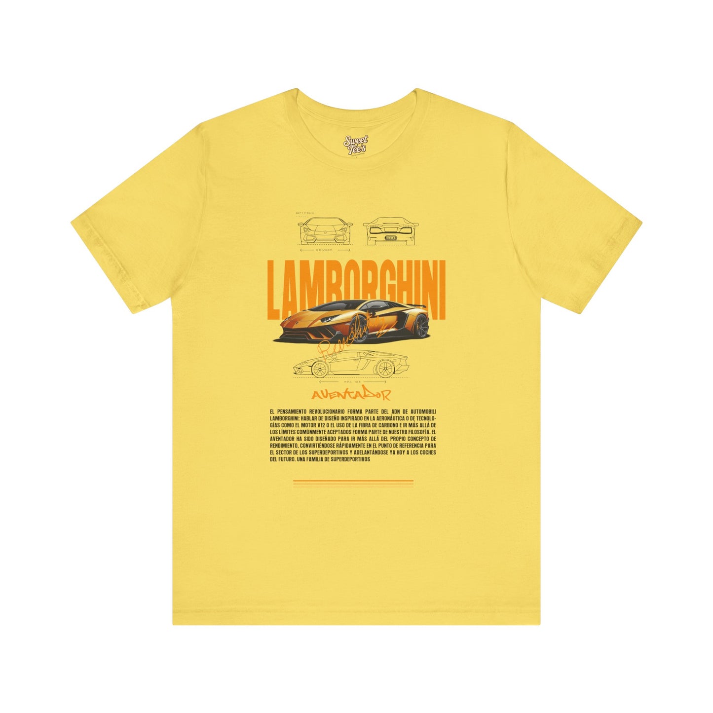 Lamborghini Unisex Jersey Short Sleeve Tee - Automotive Enthusiast Shirt