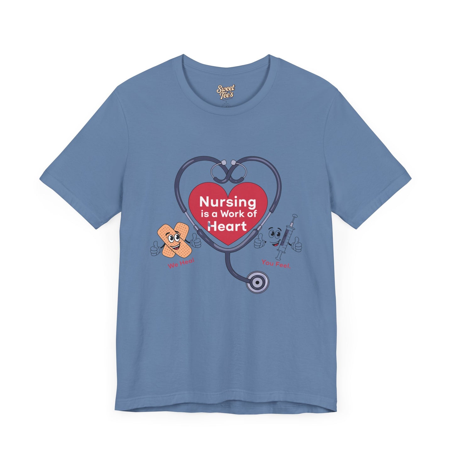 Nursing Heart Unisex Short Sleeve Tee - Celebrate Healthcare Heroes