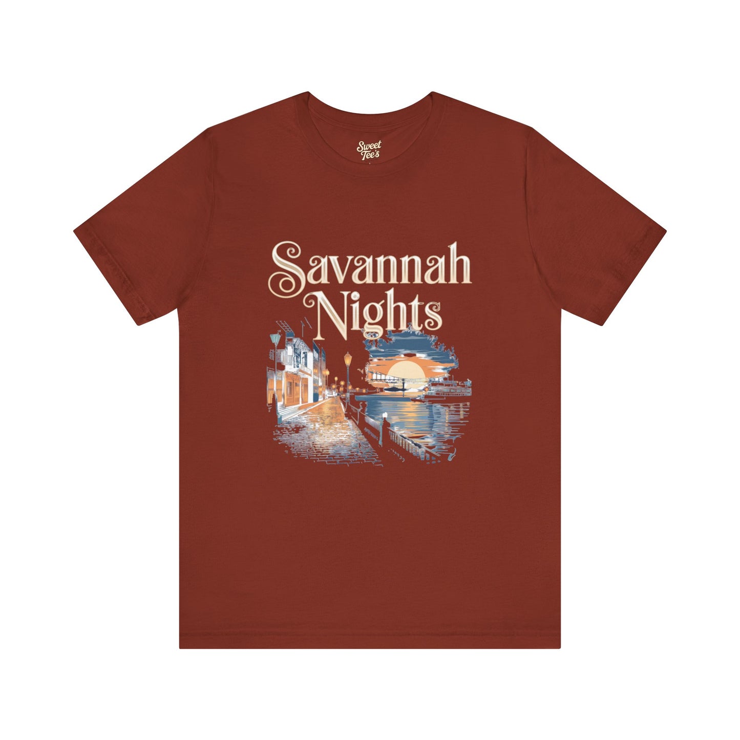 Savannah Nights Unisex Jersey Tee - Relaxed Fit, Summer Vibe Graphic T-Shirt