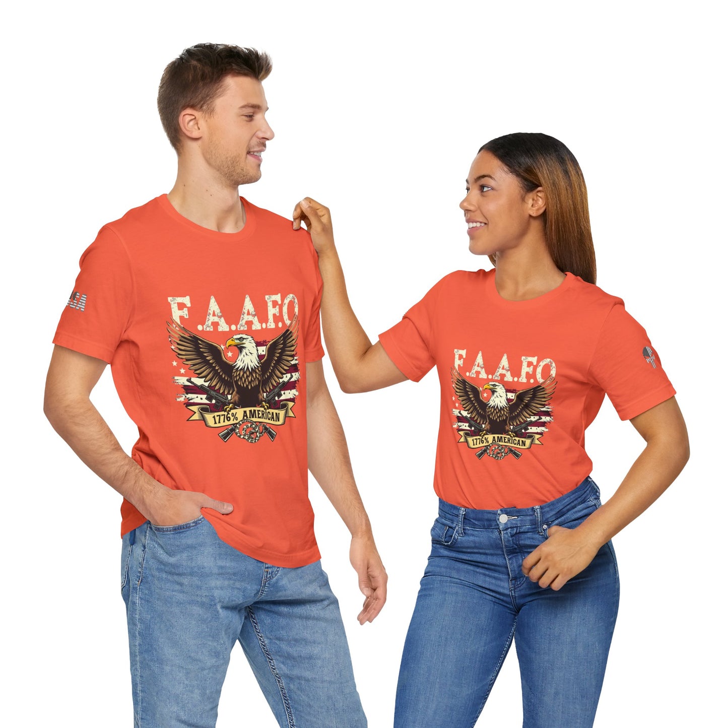 Patriotic Eagle Graphic Tee - F.A.A.F.O. 1776 American