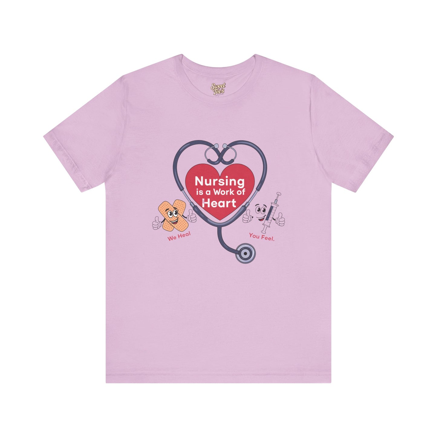 Nursing Heart Unisex Short Sleeve Tee - Celebrate Healthcare Heroes