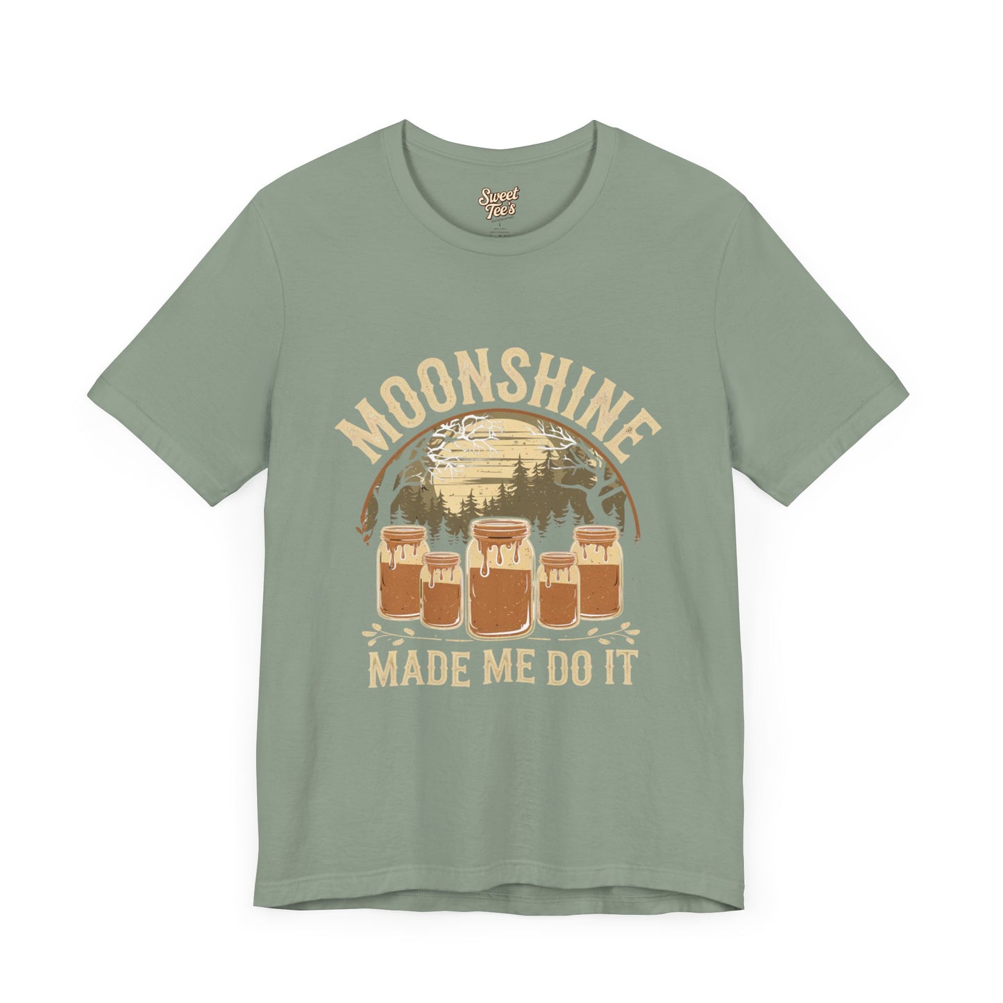 Moonshine Made Me Do It Unisex Jersey Tee - Casual Summer Shirt for Beer Lovers