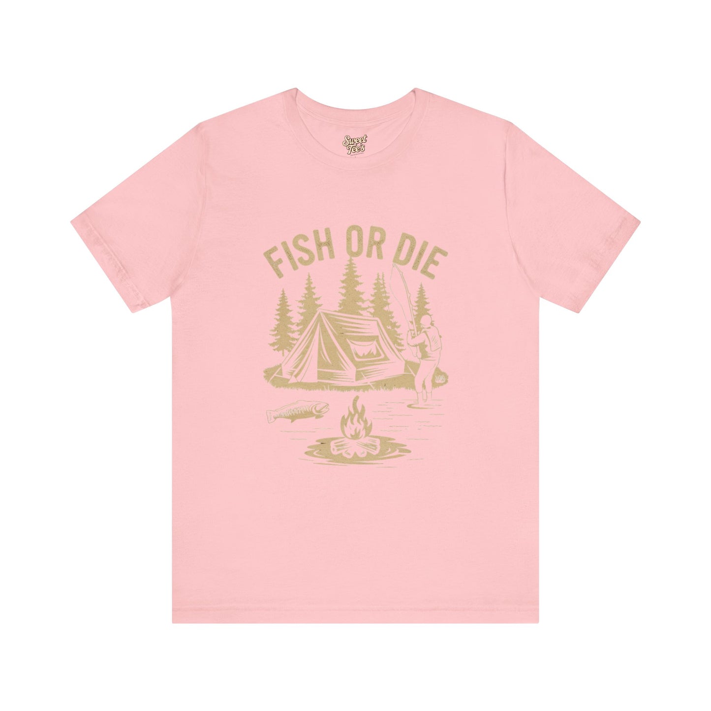 Fish or Die Outdoor Unisex Tee - Perfect for Camping and Fishing Enthusiasts