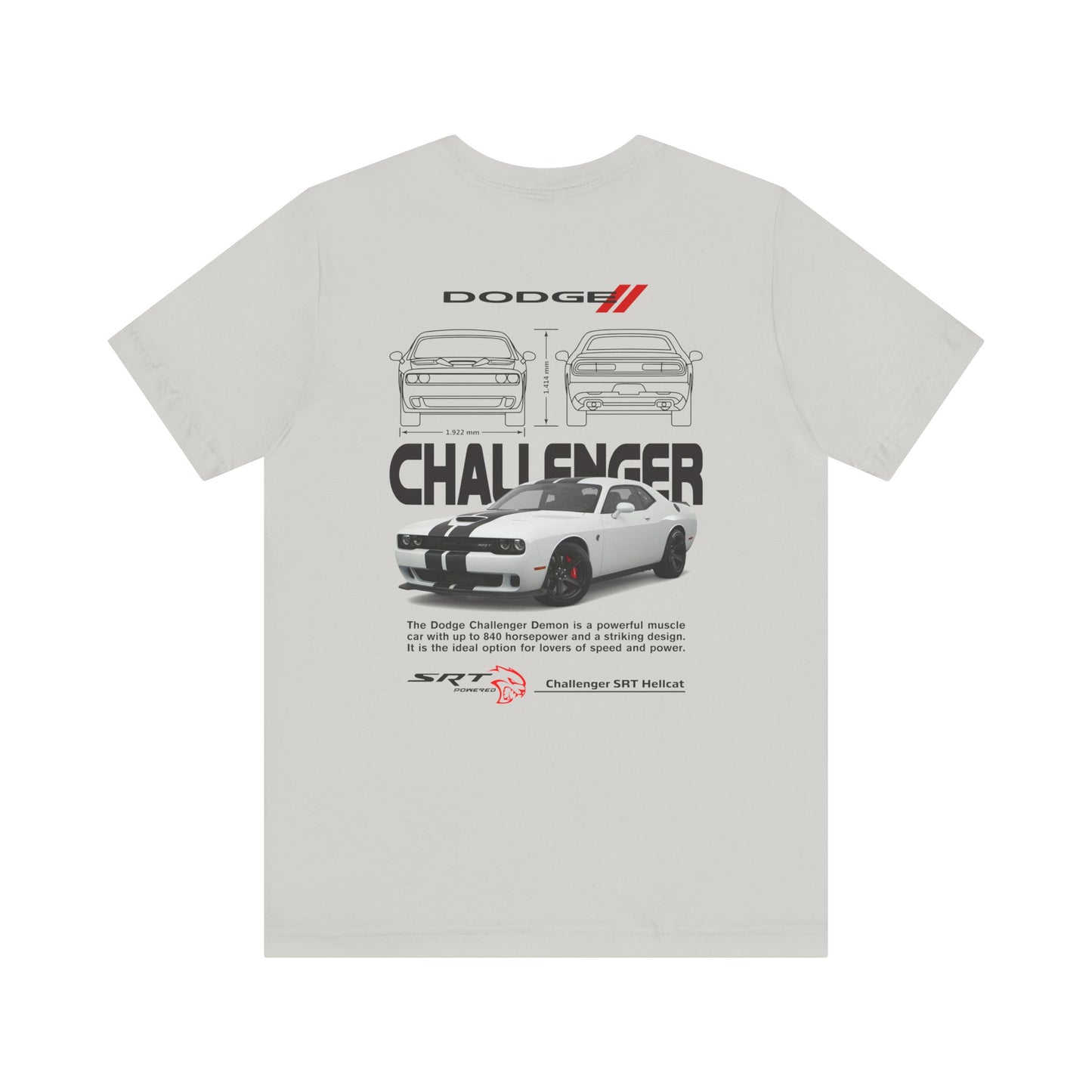 Dodge Challenger Inspired Unisex Tee - SRT Graphic Design