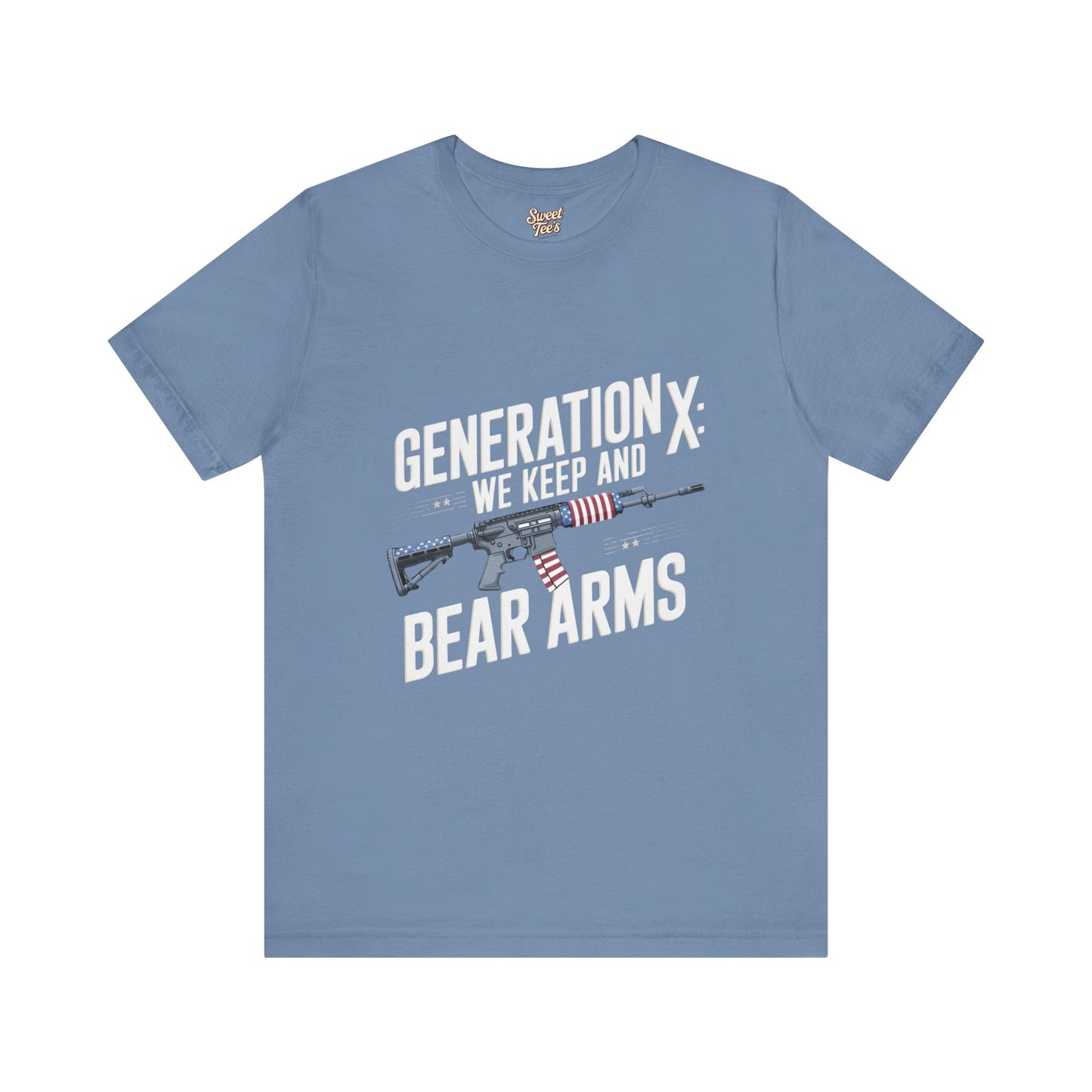 Generation X Bear Arms Tee - Unisex Short Sleeve Shirt for Patriotic Enthusiasts