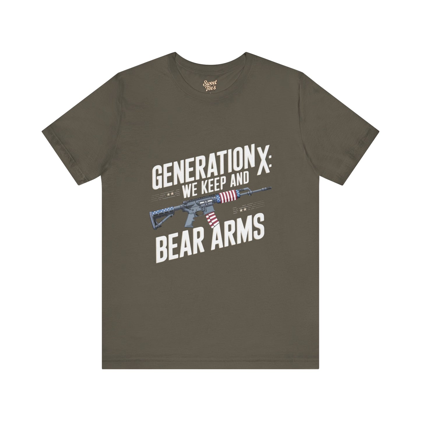 Generation X Bear Arms Tee - Unisex Short Sleeve Shirt for Patriotic Enthusiasts